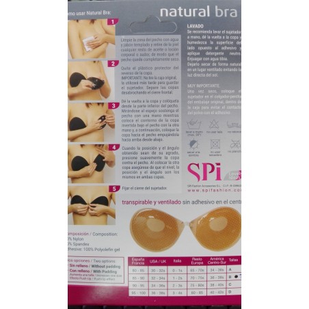Sujetador adhesivo push up 23018